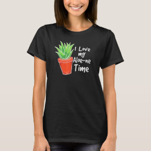 T-shirt J'aime mon aloe ne temps jardinage mignon aloe ver