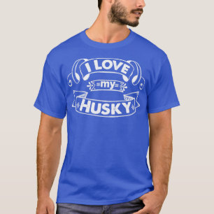 T-shirt j'aime mon amant huskydog