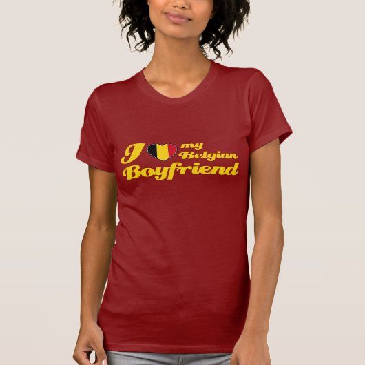 T-shirt J'aime mon ami belge (Devant)