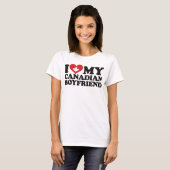 T-shirt J'aime mon ami canadien (Devant entier)