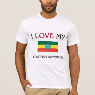 T-shirt J'aime mon ami éthiopien