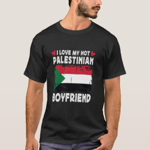 T-shirt J'Aime Mon Ami Palestinien Chaud Couple Palesti