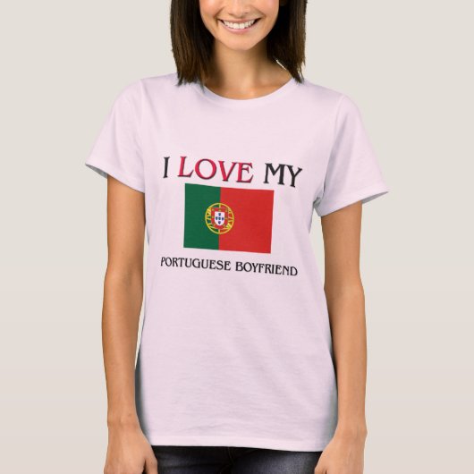 T-shirt J'aime mon ami portugais (Devant)