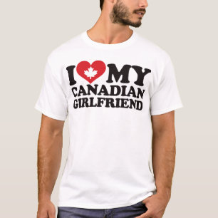 T-shirt J'aime mon amie canadienne