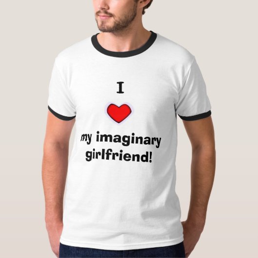 T-shirt J'aime mon amie imaginaire ! (Devant)
