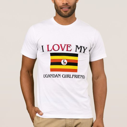 T-shirt J'aime mon amie ougandaise (Devant)