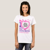 T-shirt J'aime Mon amie Valentines Day Coeurs photo (Devant entier)
