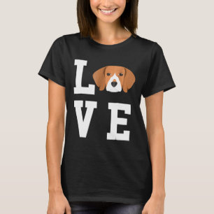 T-shirt J'aime mon Amoureux des chiens Beagle de chien