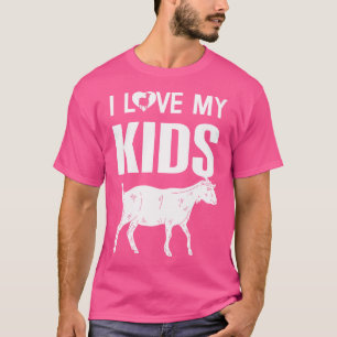 T-shirt J'Aime Mon Amoureux Du Vêtement Chèvre