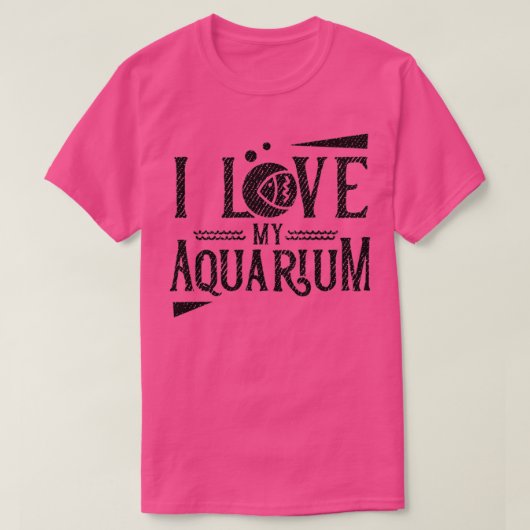 T-shirt J'aime mon aquarium 4 (Design devant)