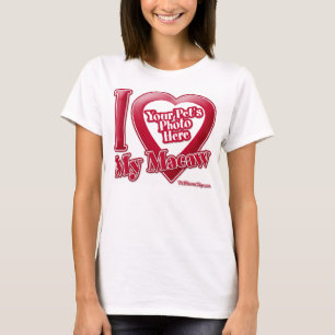 T-shirt J'aime mon ara - Photo