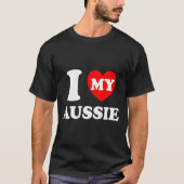 T-shirt J'Aime Mon Aussie J'Aime Mon Aussie (Devant)