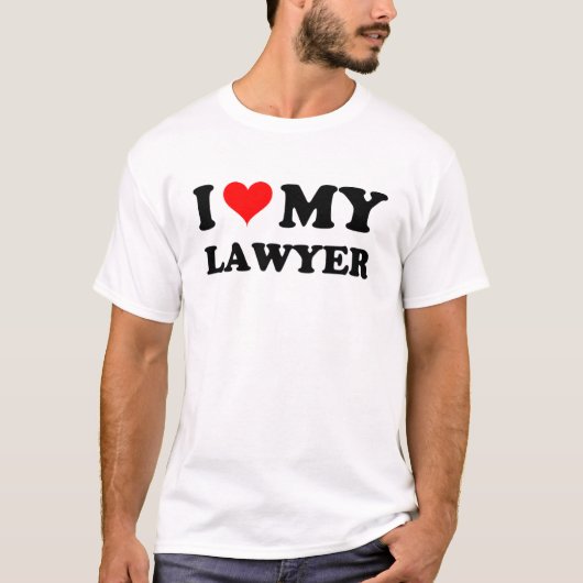 T-shirt J'aime mon avocat (Devant)