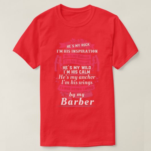 T-shirt J'Aime Mon Barbier 2 (Design devant)