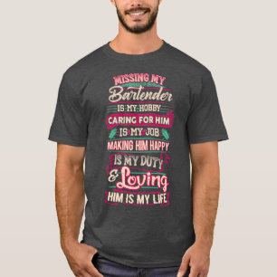 T-shirt J'aime mon barman 1