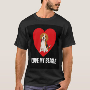 T-shirt J'aime mon Beagle Cadeau pour amateur de chien Bea