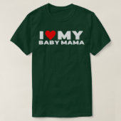 T-shirt J'Aime Mon Bébé Maman Bébé Drôle Momma (Design devant)