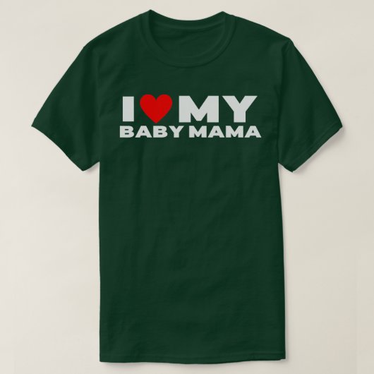 T-shirt J'Aime Mon Bébé Maman Bébé Drôle Momma (Design devant)
