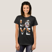 T-shirt J'Aime Mon Bernedoodle mignon Bernedoodle (Devant entier)