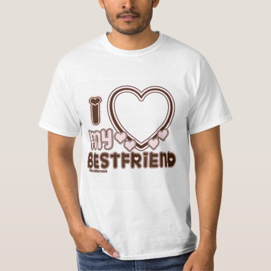 T-SHIRT J'AIME MON BESTFRIEND (Devant)