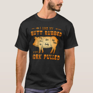T-shirt J'Aime Mon Beurre Et Mon Porc Tiré