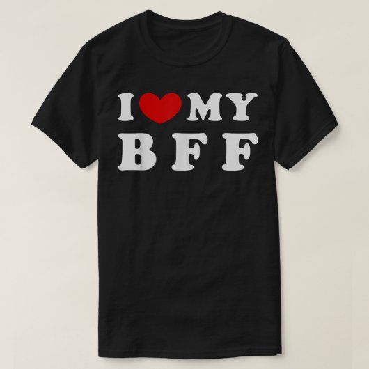T-shirt J'Aime Mon BFF, J'Aime Mon BFF (Design devant)