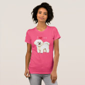 T-shirt J'aime mon Bichon Frise (Devant entier)