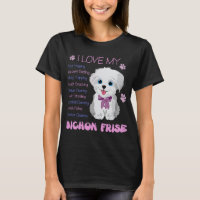 J'Aime Mon Bichon Frise Dog Gift Tee