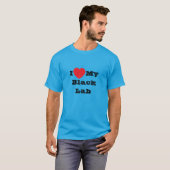 T-shirt J'aime mon Black Lab (Devant entier)