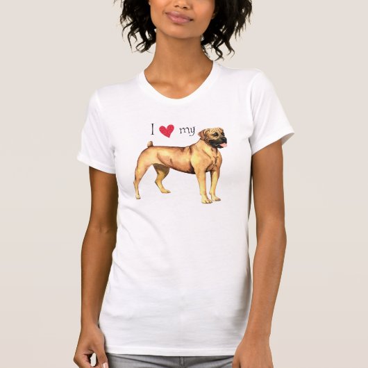 T-shirt J'aime mon boerboel (Devant)