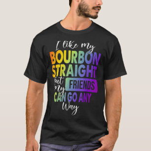 T-shirt J'Aime Mon Bourbon Droit Lgbt Pride Gay Lesbian