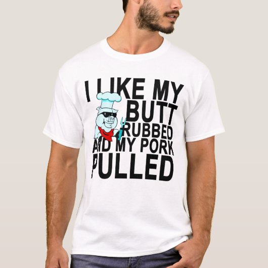 T-shirt J'aime mon bout frotté et mon T-Shirt.p tiré par (Devant)