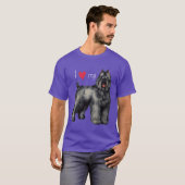 T-shirt J'aime mon Bouvier (Devant entier)