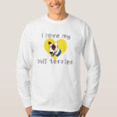 T-shirt j'aime mon bull terrier (Devant)