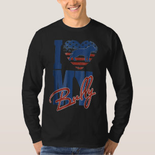 T-shirt J'Aime Mon Bully American Bully Pit Bull