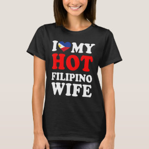 T-shirt J'aime mon cadeau Hot Filipino Femme Amusante Mari