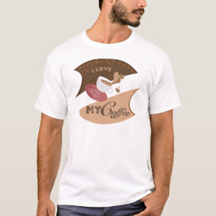 T-shirt J'aime mon café Retro Java