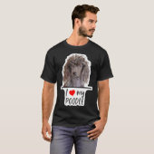 T-shirt J'aime mon caniche (Devant entier)