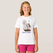 T-shirt J'aime mon caniche (Devant entier)