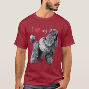 T-shirt J'aime mon caniche miniature