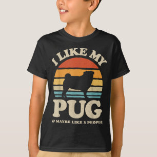 T-shirt J'Aime Mon Carlin Et Peut-Être Que 3 Amoureux de l