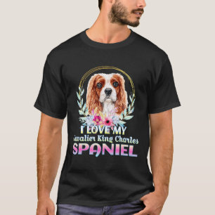 T-shirt J'Aime Mon Cavalier King Charles Spaniel Chien