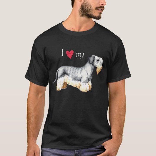 T-shirt J'aime mon Cesky Terrier (Devant)