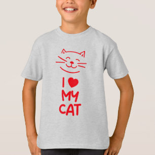 T-shirt J'aime mon chat