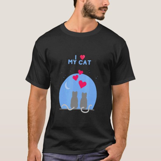 T-shirt J'Aime Mon Chat (Devant)