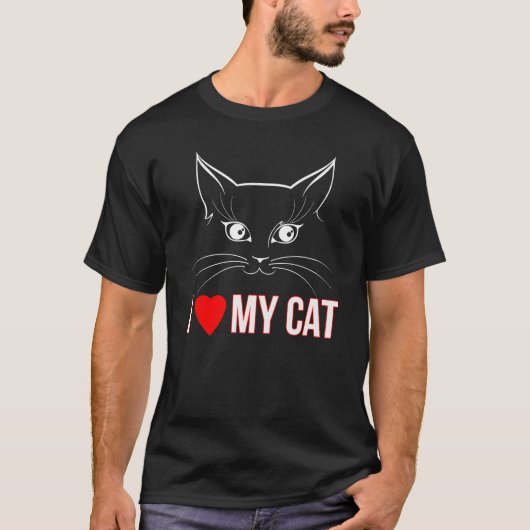 T-shirt J'Aime Mon Chat (Devant)
