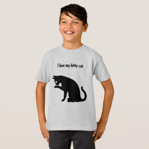 T-shirt J'aime mon chat de minou