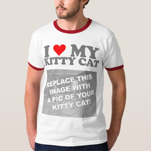 T-shirt J'Aime Mon Chat Kitty (Devant)