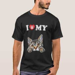 T-shirt J'aime mon chat Pixie Bob Chat Drôle Maman Amateur