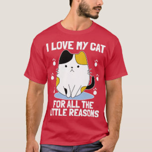 T-shirt J'AIME MON CHAT POUR TOUTES LES PETITES RAISONS Am
